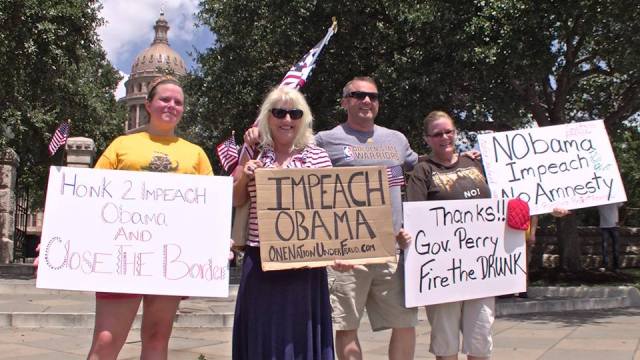 Impeach Obama NOW! Protest - Austin, Texas